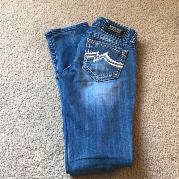 Miss Me jeans. SZ 26 straight leg, distressed look - Picture 2 of 4
